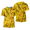 Maxcorners Realistic Banana Print Hawaiian Golf Shirt, Golf Tops For Women, Performance Golf Shirt LM1507