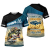 Maxcorners Funny Fishing Humor UPF Shirt, Personalized Bass Fishing Shirt for Men