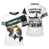 Maxcorners Personalized Funny Fishing Shirt, I Google My Symptoms Need To Go Fishing, Fishing UPF Shirts