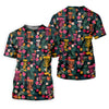 Maxcorners Dark Tropical Disc Golf Basket Polo Shirt, Women’s Golf Tops, Golf Polo For Women LM1507