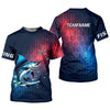 Maxcorners Marlin Fishing Custom Name UPF Shirts, Tournament Fishing Shirts, Men's Fishing Shirt