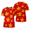 Maxcorners Red Hawaiian Floral Sleeveless Golf Polo, Women’s Sleeveless Golf Shirt, Golf Polo For Women LM1507