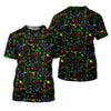 Maxcorners Black Neon Paint Splatter Golf Shirt, Women's Golf Tops, Performance Golf Shirt LM1507