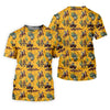 Maxcorners Yellow Cowboy Rodeo Desert Western Hawaiian Golf Shirt, Women's Golf Tops, Golf Polo For Women LM1507