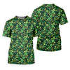 Maxcorners Shamrock St Patrick's Day Dark Green Golf Shirt, Women's Golf Tops, Ladies Golf Polos, Women's Polo Shirt