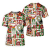 Maxcorners Women's Mele Kalikimaka Hawaiian Christmas Golf Shirt, Tropical Santa Holiday Golf Shirt, Women’s Golf Polo LM1507