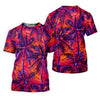Maxcorners Purple Palm Tree Tropical Island Golf Shirt, Golf Polo For Women, Printed Golf Shirt LM1507