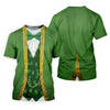 Maxcorners St Patrick's Day Leprechaun Costume Print Women's Golf Shirts, Ladies Golf Polos, Golf Shirt For Women