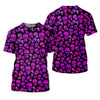 Maxcorners Purple Skull Gothic Pattern Hawaiian Golf Shirt, Women’s Golf Polo, Printed Golf Shirt LM1507