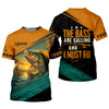 Maxcorners The Bass Are Calling And I Must Go SPF Shirt For Men, Gift For Fisherman, Largemouth Bass Fishing
