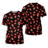 Maxcorners Sassy Red Lips Golf Shirt, Funny Valentine Pattern Design, Women’s Golf Polo LM1507