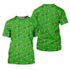 Maxcorners Three Leaf Clover Golf And Beer St Patrick's Day Green Golf Shirt, Women's Golf Shirts, Ladies Golf Polos