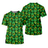 Maxcorners Four Leaf Clovers Golden Horseshoes St Patrick's Day Golf Shirt, Polo Shirts For Men, Golf Shirts For Men