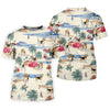 Maxcorners Cute Beagle Beach Vacation Tropical Golf Polo Shirt, Golf Shirts For Women, Women's Golf Apparel LM1507