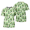 Maxcorners Happy St Patrick's Day Gnomes Shamrock Golf Shirt, Men's Funny Golf Shirts, Golf Shirts For Men