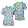 Maxcorners Tropical Floral Golf Clubs Hawaiian Golf Polo Shirt, Women's Golf Polo, Golf Tops For Women LM1507