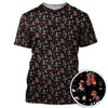 Maxcorners Funny Dachshund Christmas Golf Shirt, Cute Wiener Dog Pattern Polos, Festive Holiday Golf Shirt Gift For Men Golfers