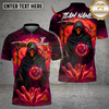 Maxcorners Bowling Grim Reaper Mystic Bowling Ball Multicolor Options Personalized Name, Team Name 3D Shirt (4 Colors)