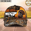 Maxcorners Deer Hunting Buck Sunset Woodland Camo Personalized Name Unisex 3D Cap
