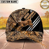 Maxcorners Hunting Running Wildlife Orange Camo Multi Options Personalized Name 3D Cap
