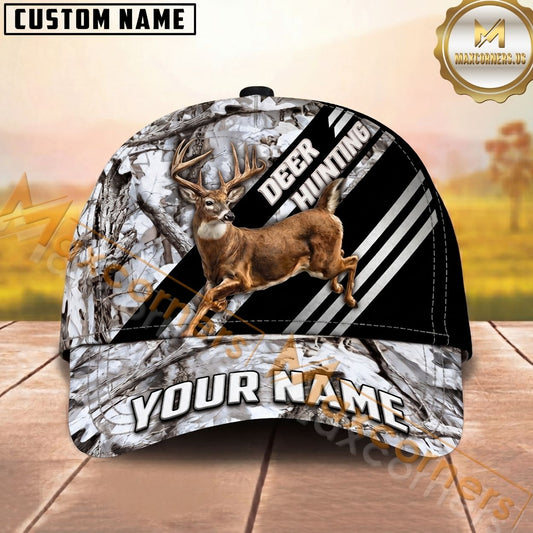 Maxcorners Hunting Running Wildlife Orange Camo Multi Options Personalized Name 3D Cap