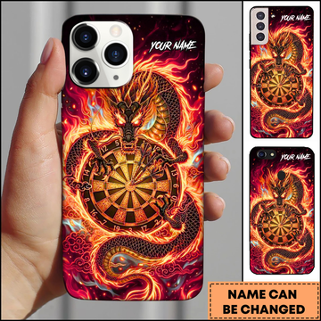 Maxcorners Dragon Dartboard Fire Dragon Multicolor Options Personalized Name Phone Case