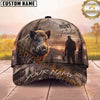 Maxcorners Hunting Cap The Hunt Is Freedom Hunter Sunset Forest Design Personalized Name 3D Cap