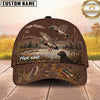 Maxcorners Duck Hunting Dog Waterfowl Camo Personalized Name Unisex 3D Cap