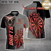 Maxcorners Darts Golden Viper Snake Snakeskin Pattern Luxury Metallic Gold Multi Options Personalized Name, Team Name Unisex 3D Shirt (4 Colors)