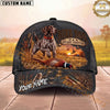 Maxcorners Bird Dog Upland Tradition Hunting Dog Pheasant Sunset Personalized Name Unisex 3D Cap