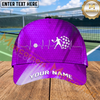 Maxcorners Pickleball Heartbeat Player Green Gradient Personalized Name 3D Cap (4 Colors)