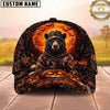 Maxcorners Hunting Halloween Camo Personalized Name Unisex 3D Cap