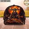 Maxcorners Hunting Halloween Camo Personalized Name Unisex 3D Cap