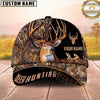 Maxcorners Hunting Woodland Camo Buck Personalized Name Unisex 3D Cap