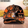 Maxcorners Hunting Woodland Camo Buck Personalized Name Unisex 3D Cap
