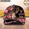 Maxcorners Hunting Woodland Camo Buck Personalized Name Unisex 3D Cap