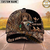 Maxcorners Hunting Dog Duck Hunting Mallard In Mouth Reeds Camo Personalized Name 3D Cap