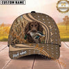 Maxcorners Hunting Dog Duck Hunting Mallard In Mouth Flying Ducks Pattern Marsh Personalized Name 3D Cap