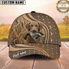 Maxcorners Hunting Dog Duck Hunting Mallard In Mouth Flying Ducks Pattern Marsh Personalized Name 3D Cap