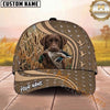 Maxcorners Hunting Dog Duck Hunting Mallard In Mouth Flying Ducks Pattern Marsh Personalized Name 3D Cap