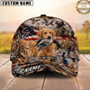 Maxcorners Hunting Dog Duck Hunting Duck In Mouth Marsh Grass Personalized Name 3D Cap