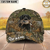 Maxcorners Hunting Dog Waterfowl Hunting Mallard In Mouth Tree Branch Camo Personalized Name 3D Cap