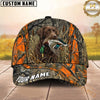 Maxcorners Hunting Dog Waterfowl Hunting Mallard In Mouth Blaze Orange Camo Marsh Personalized Name 3D Ca
