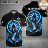 Maxcorners Skull Reaper Darts Shirt Cosmic Purple Fire Multi Options Personalized Name, Team Name Unisex 3D Shirt (4 Colors)