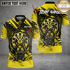 Maxcorners Edgy X-Eyes Rabbit Darts Neon Grunge Dartboard Design Multi Options Personalized Name, Team Name Unisex 3D Shirt (4 Colors)