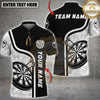 Maxcorners Darts Shirt Red Classic Dartboard Strike Multi Options Personalized Name, Team Name Unisex 3D Shirt (4 Colors)