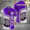 Maxcorners Darts Shirt Red Classic Dartboard Strike Multi Options Personalized Name, Team Name Unisex 3D Shirt (4 Colors)
