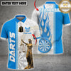 Maxcorners Darts Shirt Lady Justice Flame Multi Options Personalized Name, Team Name Unisex 3D Shirt (4 Colors)