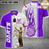 Maxcorners Darts Shirt Lady Justice Flame Multi Options Personalized Name, Team Name Unisex 3D Shirt (4 Colors)