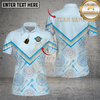 Maxcorners Dartboard Pastel Chevron Pattern Multi Options Personalized Name, Team Name Unisex 3D Shirt (4 Colors)
